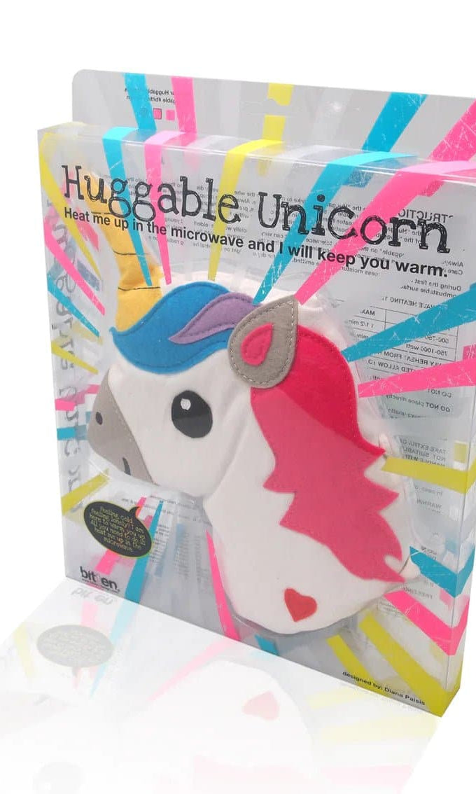 Bitten Design Huggable Unicorn Head Hot Water Bottle by Bitten as seen on celebrities