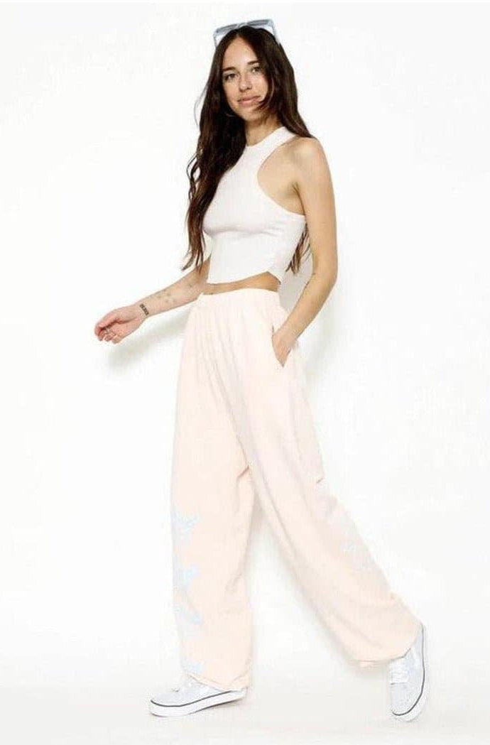 Boys Lie Pink Hopeless Romantic Sweatpants Sweatpants by Boys Lie as seen on celebrities