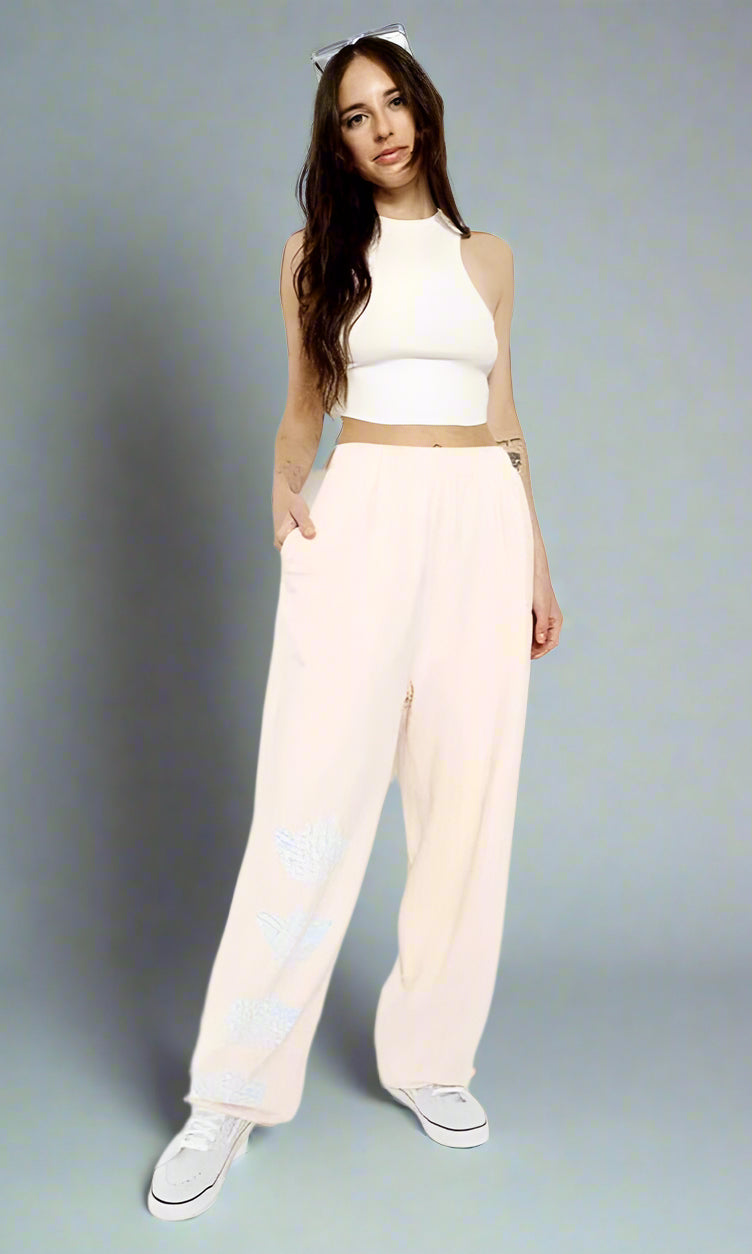 Boys Lie Pink Hopeless Romantic Sweatpants Sweatpants by Boys Lie as seen on celebrities