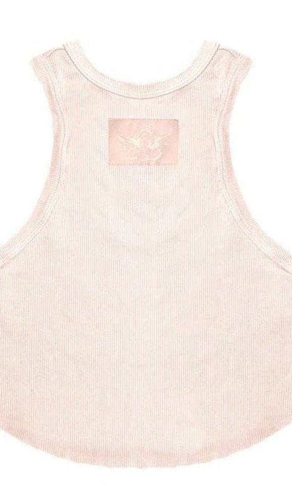 Boys Lie Rose Pink Ribbed Tank Top Vest Top by Boys Lie as seen on celebrities