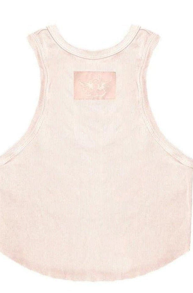 Boys Lie Rose Pink Ribbed Tank Top Vest Top by Boys Lie as seen on celebrities
