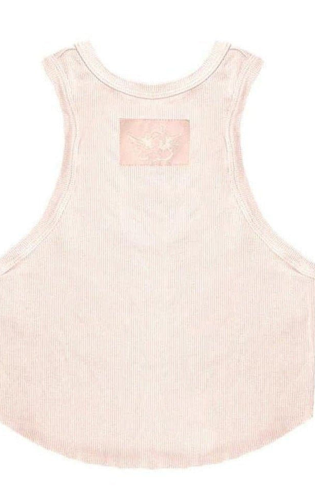 Boys Lie Rose Pink Ribbed Tank Top Vest Top by Boys Lie as seen on celebrities