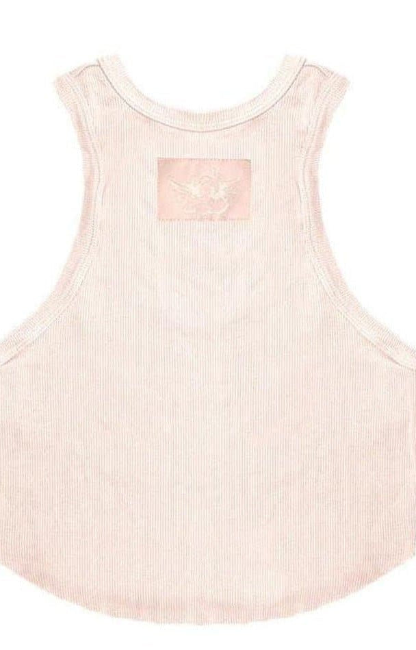 Boys Lie Rose Pink Ribbed Tank Top Vest Top by Boys Lie as seen on celebrities