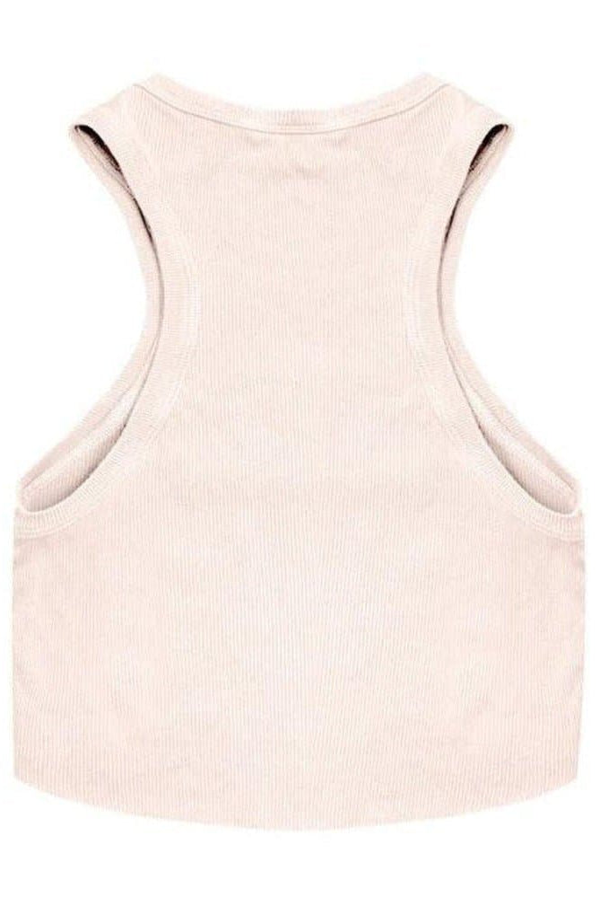 Boys Lie Rose Pink Ribbed Tank Top Vest Top by Boys Lie as seen on celebrities