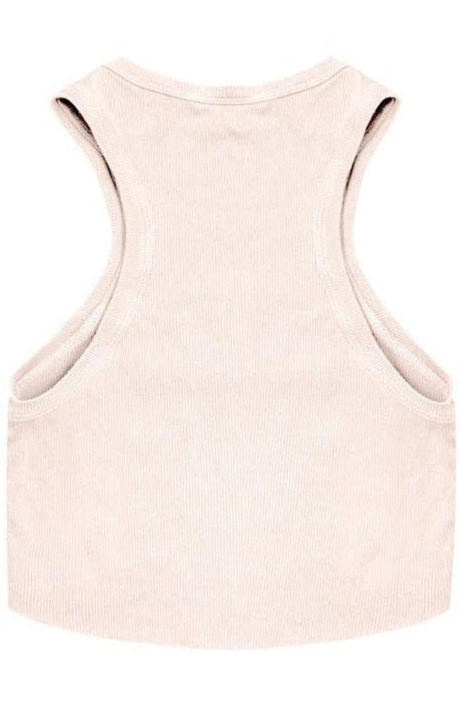 Boys Lie Rose Pink Ribbed Tank Top Vest Top by Boys Lie as seen on celebrities