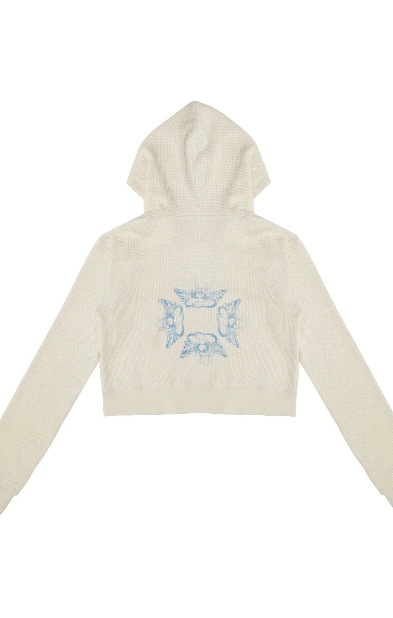 Shop Boys Lie Boys Lie Spread Your Wings Thermal Zip Up Hoodie Hooded Sweatshirt for women – premium loungewear and festival fashion at Spoiled Brat