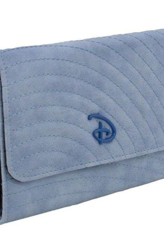 Buckle Down Disney Logo Sky Blue Fold Over Wallet Wallet by Buckle Down Products as seen on celebrities