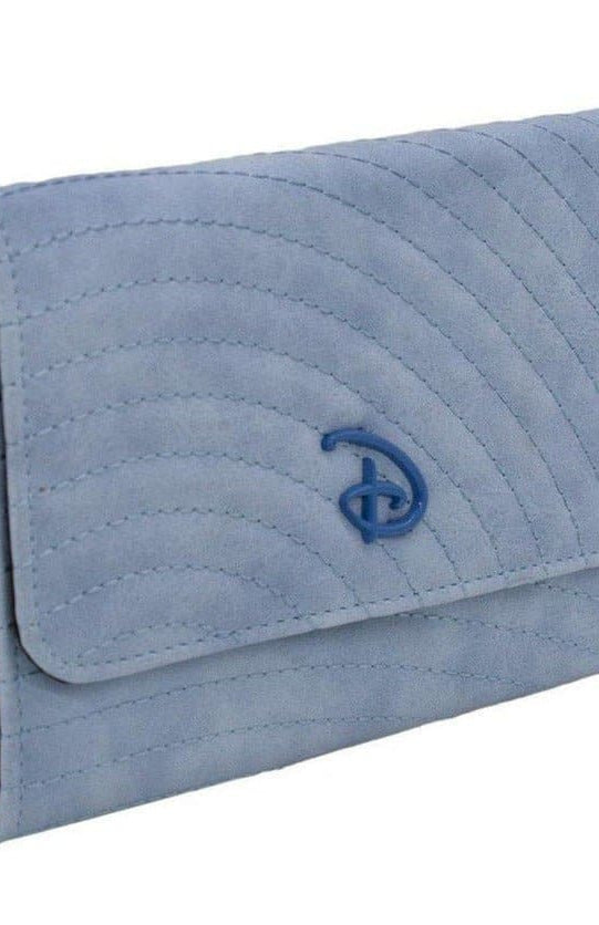 Buckle Down Disney Logo Sky Blue Fold Over Wallet Wallet by Buckle Down Products as seen on celebrities