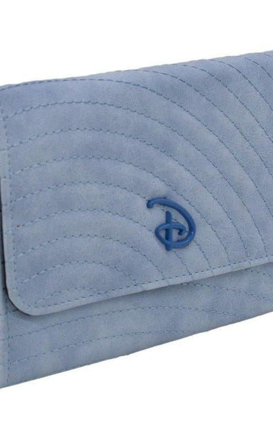 Buckle Down Disney Logo Sky Blue Fold Over Wallet Wallet by Buckle Down Products as seen on celebrities