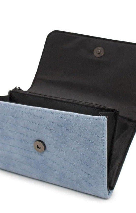 Buckle Down Disney Logo Sky Blue Fold Over Wallet Wallet by Buckle Down Products as seen on celebrities