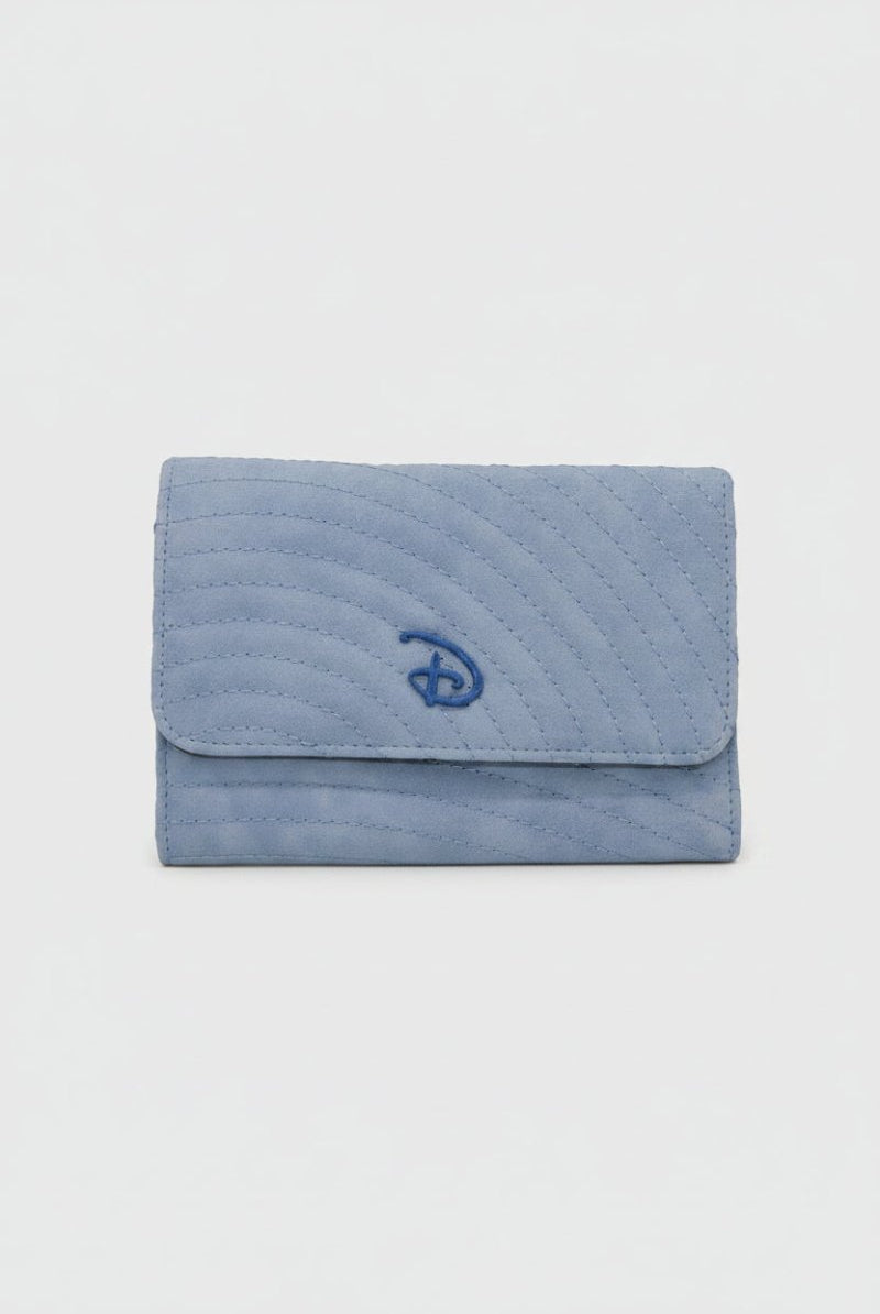 Shop Buckle Down Products Buckle Down Disney Logo Sky Blue Fold Over Wallet Wallet for women – premium loungewear and festival fashion at Spoiled Brat