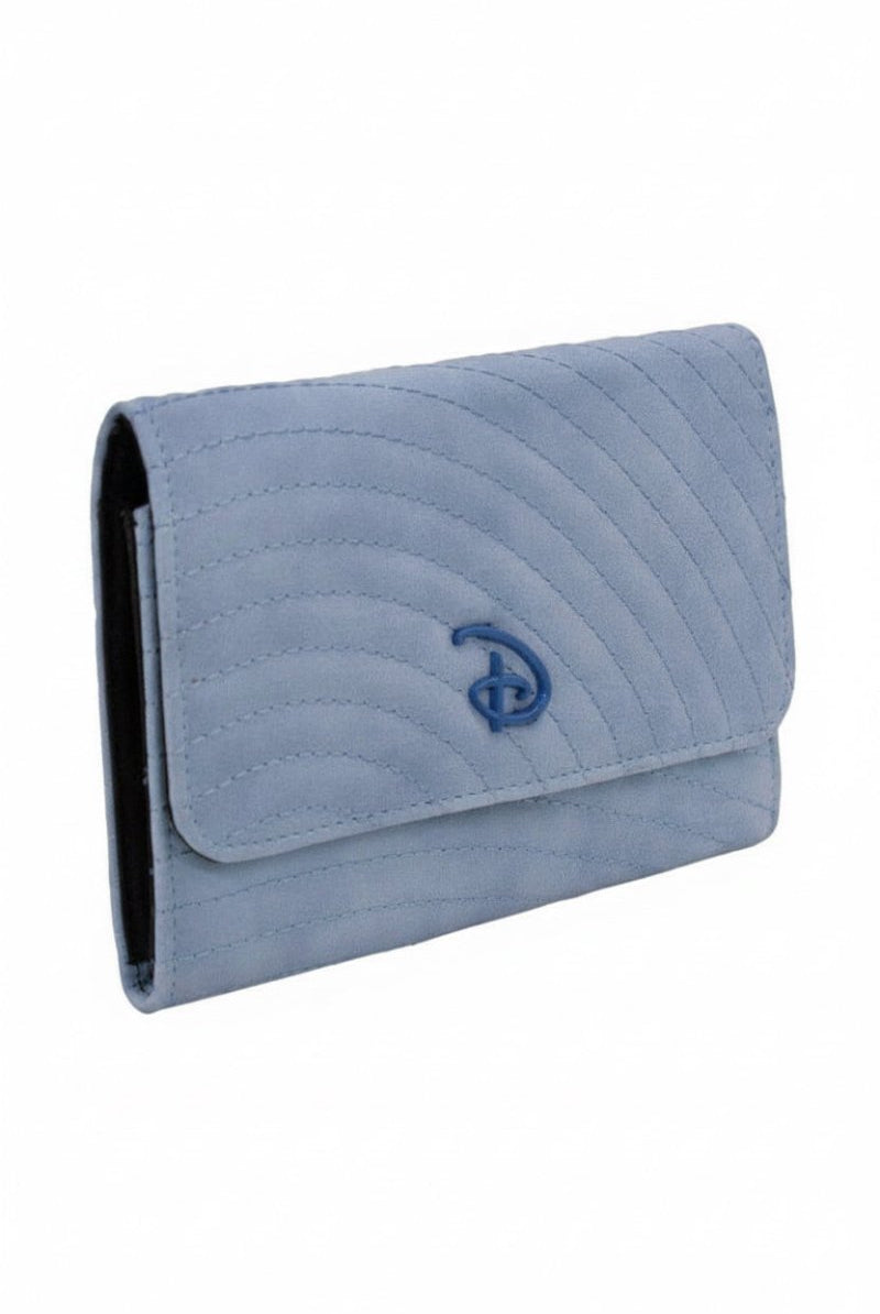 Shop Buckle Down Products Buckle Down Disney Logo Sky Blue Fold Over Wallet Wallet for women – premium loungewear and festival fashion at Spoiled Brat