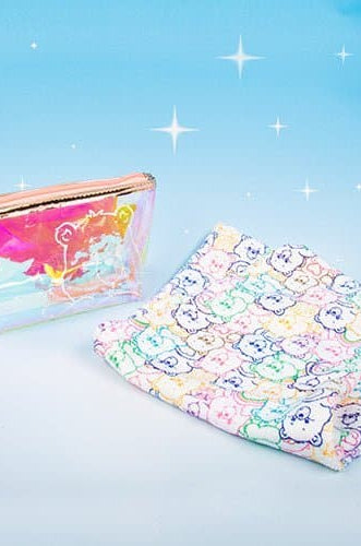 Fizz Creations Care Bears Hair Turban & Cosmetics Bag Set Scarf by Fizz Creations as seen on celebrities