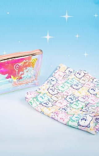 Fizz Creations Care Bears Hair Turban & Cosmetics Bag Set Scarf by Fizz Creations as seen on celebrities