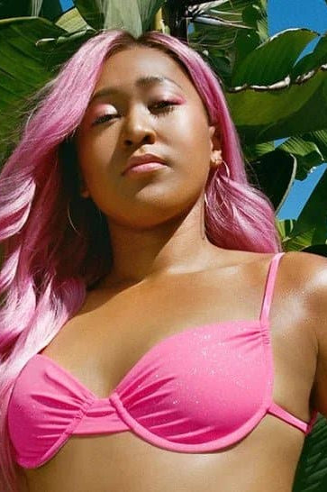 Frankies Bikinis Maggie Underwire Glitter Bikini Top in Cosmos Bikini Top by Frankies Bikinis as seen on celebrities