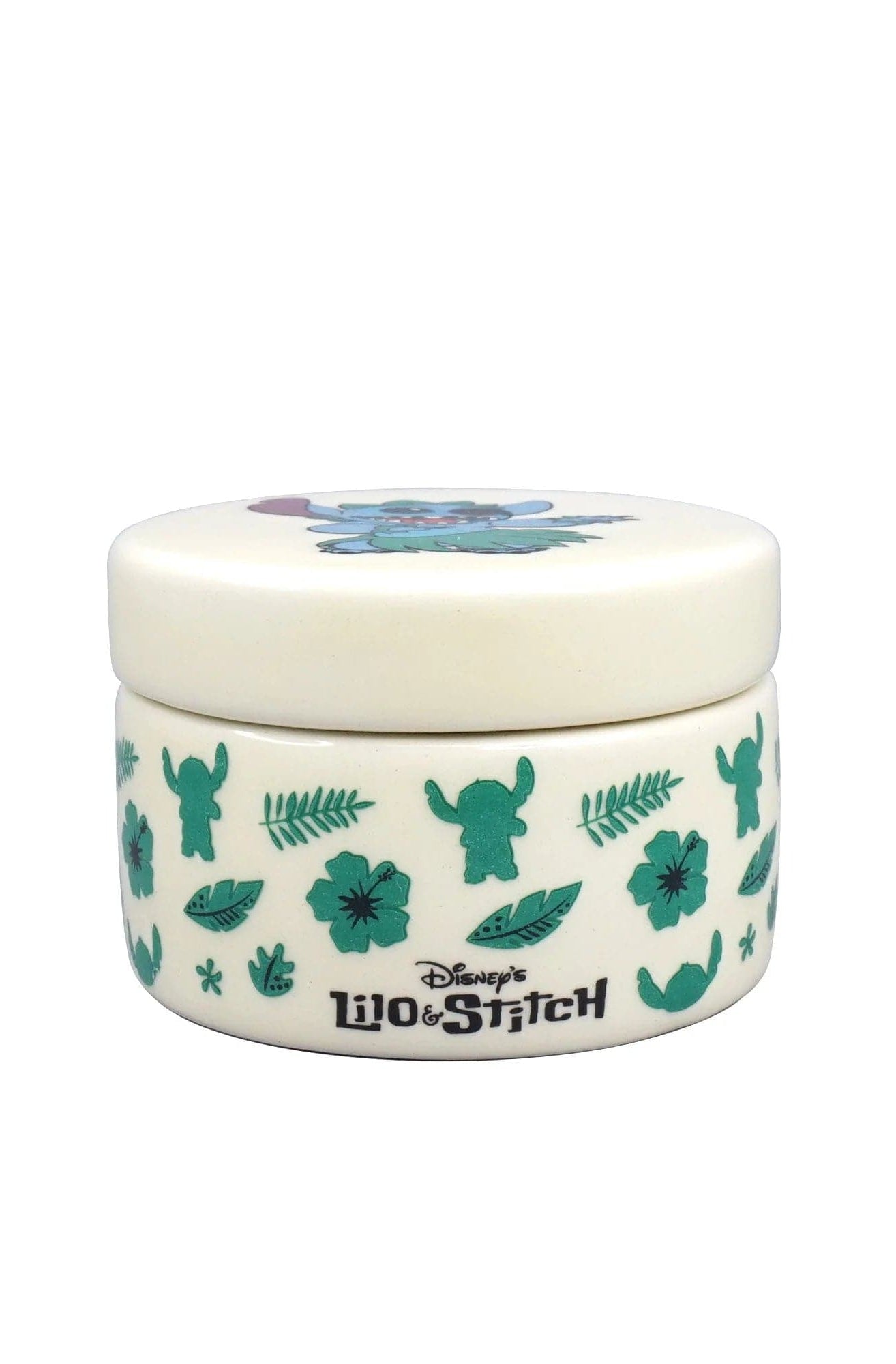 Disney Lilo & Stitch Ceramic Round Box Jewellery Box by Half Moon Bay as seen on celebrities