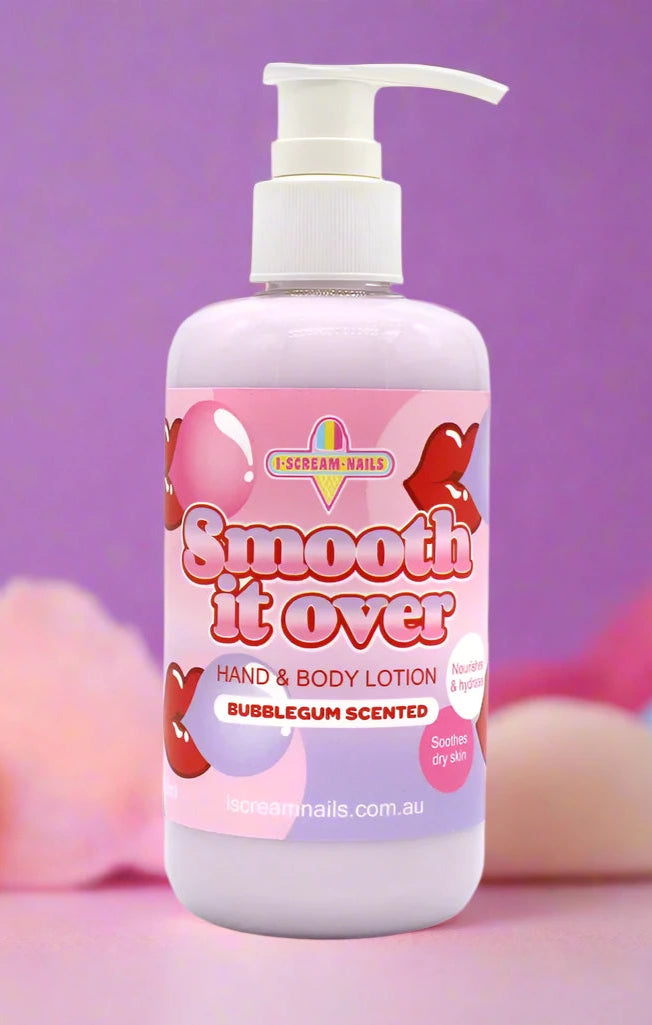 I Scream Nails Smooth it Over Bubblegum Hand and Body Lotion Body Wash by I Scream Nails as seen on celebrities