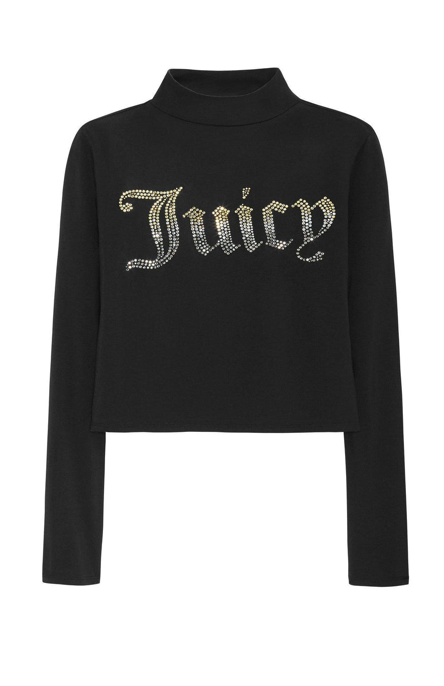 Juicy Couture 25th Anniversary Mock Neck Tee Long Sleeved Top by Juicy Couture as seen on celebrities