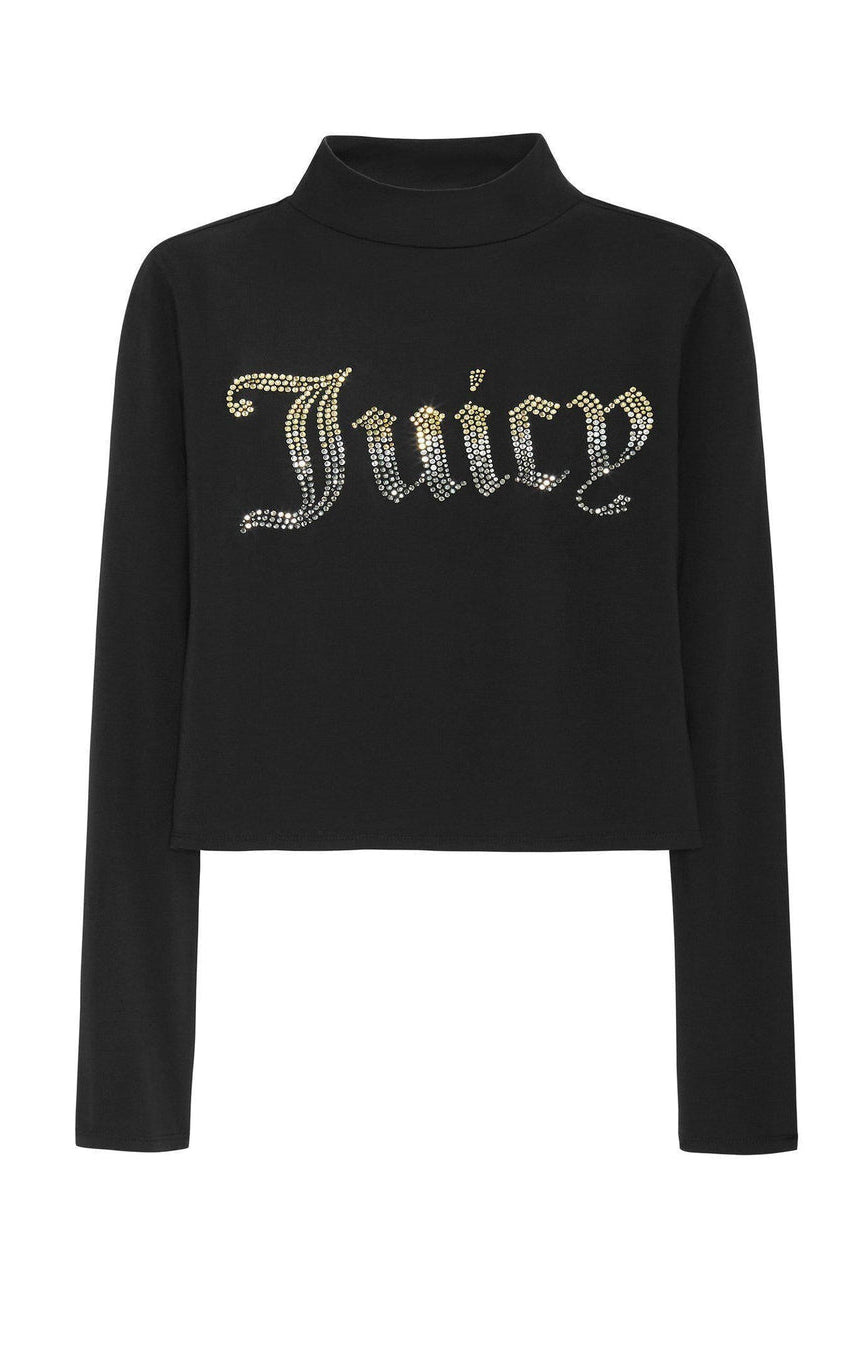 Juicy Couture 25th Anniversary Mock Neck Tee Long Sleeved Top by Juicy Couture as seen on celebrities