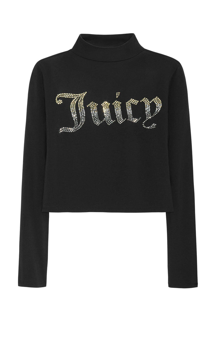 Juicy Couture 25th Anniversary Mock Neck Tee Long Sleeved Top by Juicy Couture as seen on celebrities