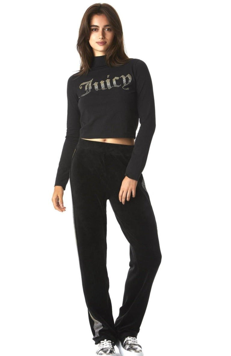 Juicy Couture 25th Anniversary Mock Neck Tee Long Sleeved Top by Juicy Couture as seen on celebrities