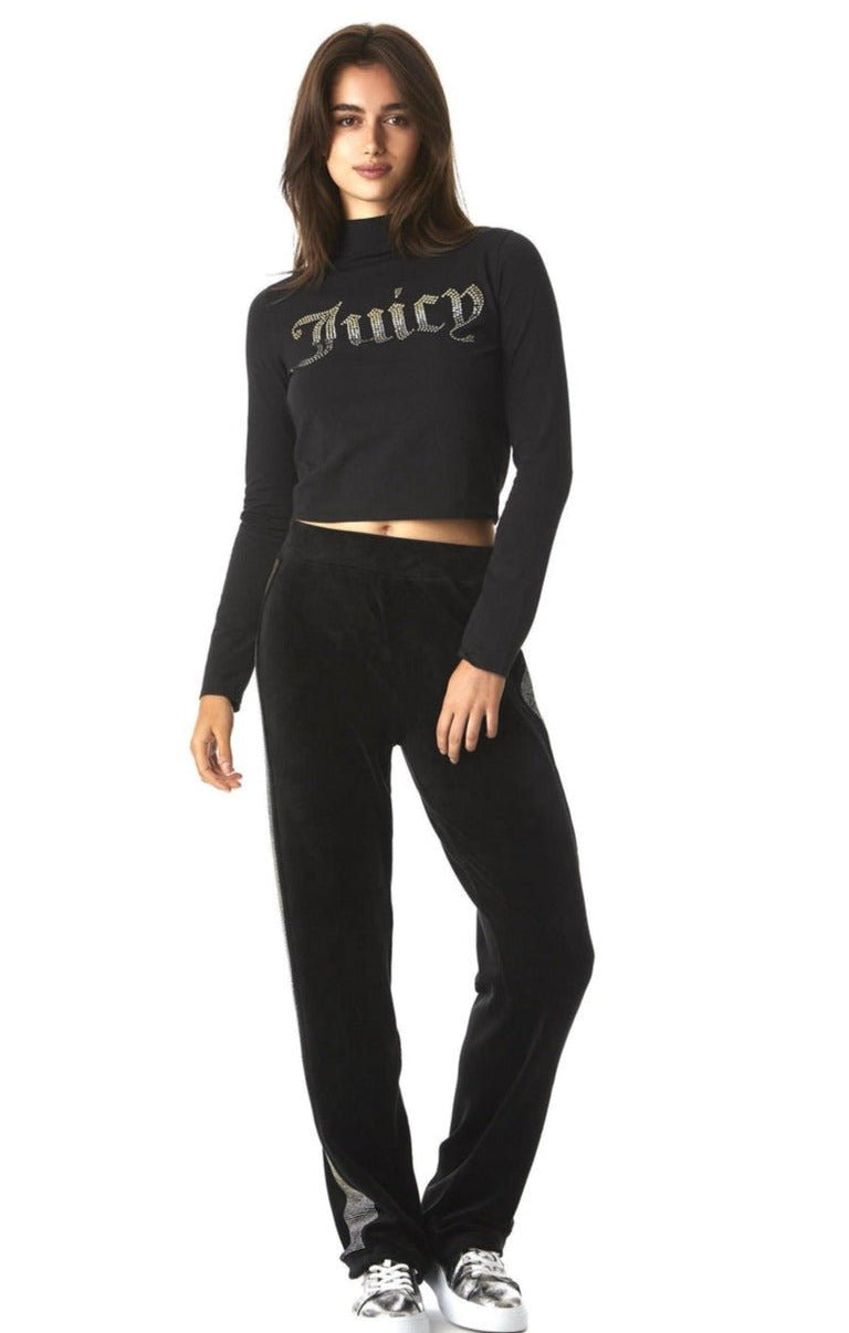 Juicy Couture 25th Anniversary Mock Neck Tee Long Sleeved Top by Juicy Couture as seen on celebrities