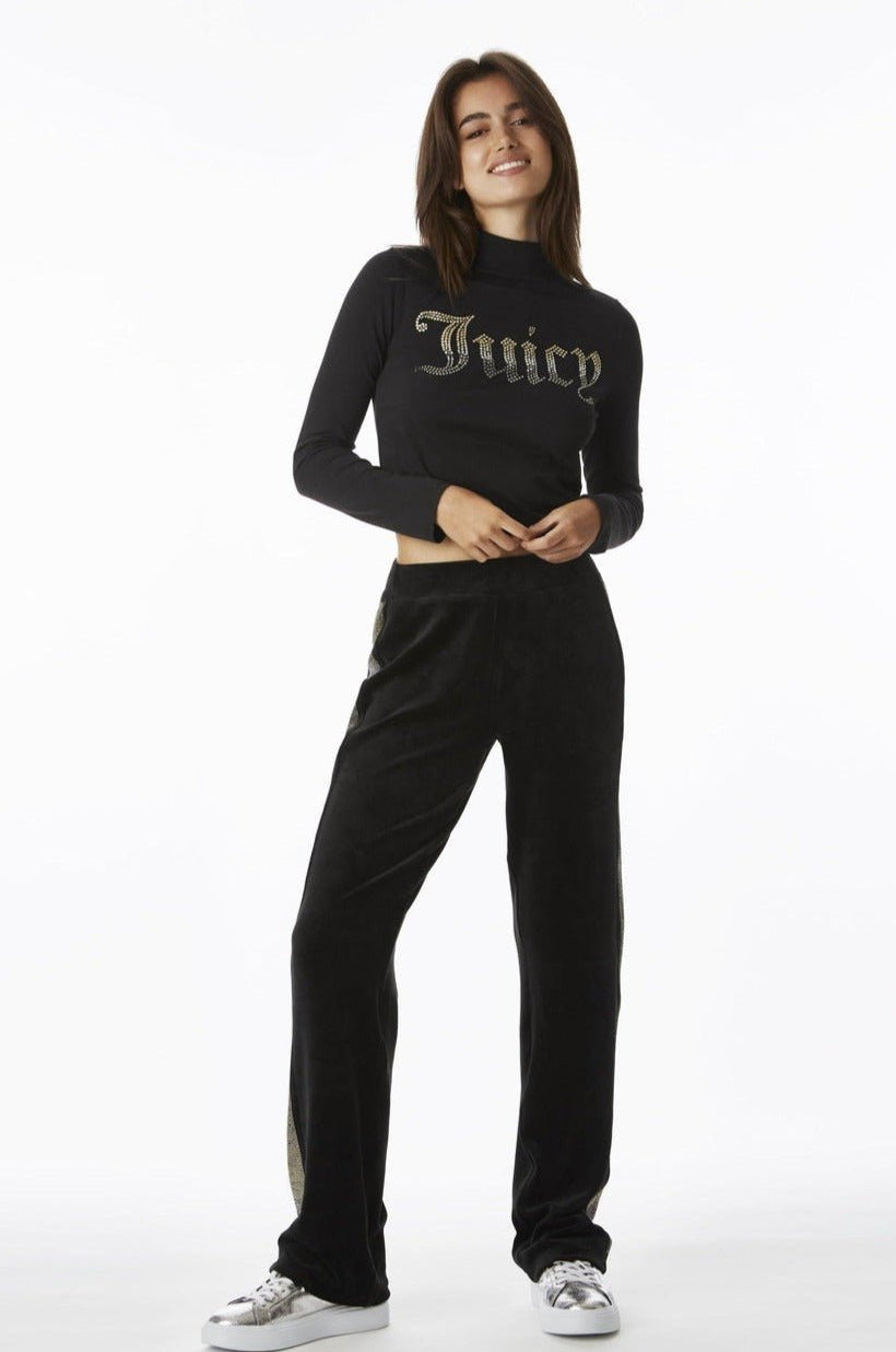 Juicy Couture 25th Anniversary Mock Neck Tee Long Sleeved Top by Juicy Couture as seen on celebrities