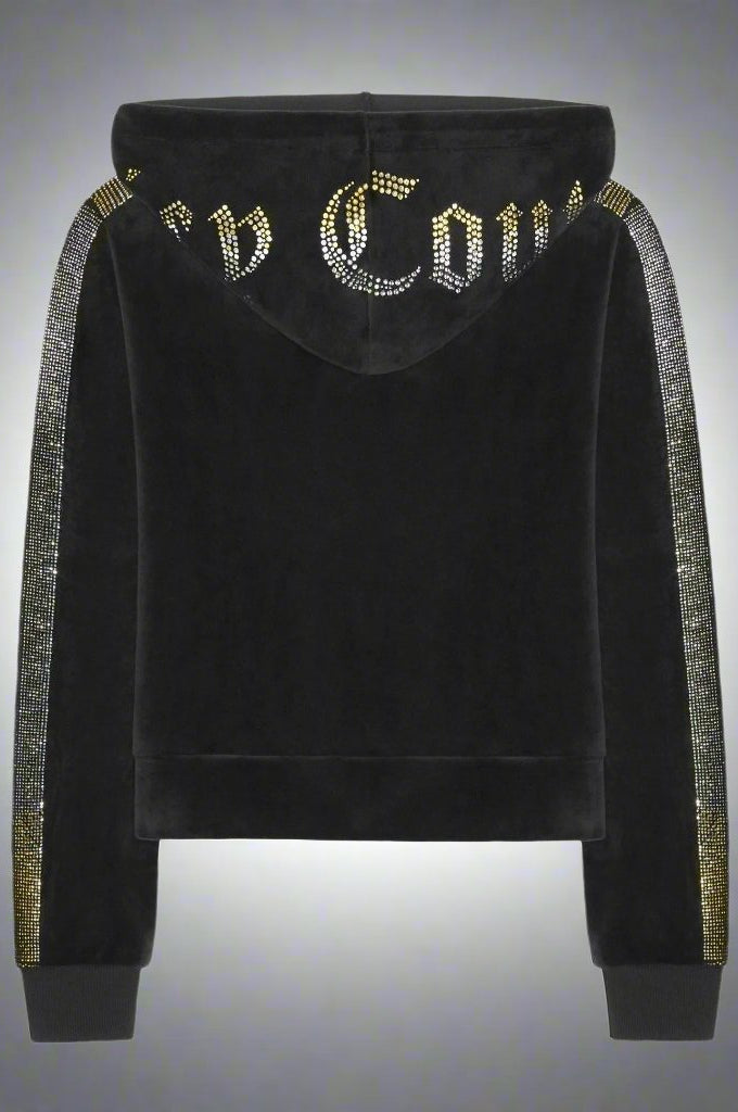Juicy Couture Anniversary Long Sleeved Velour Hoodie Hoodie by Juicy Couture as seen on celebrities