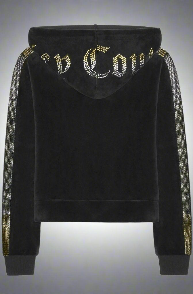 Juicy Couture Anniversary Long Sleeved Velour Hoodie Hoodie by Juicy Couture as seen on celebrities