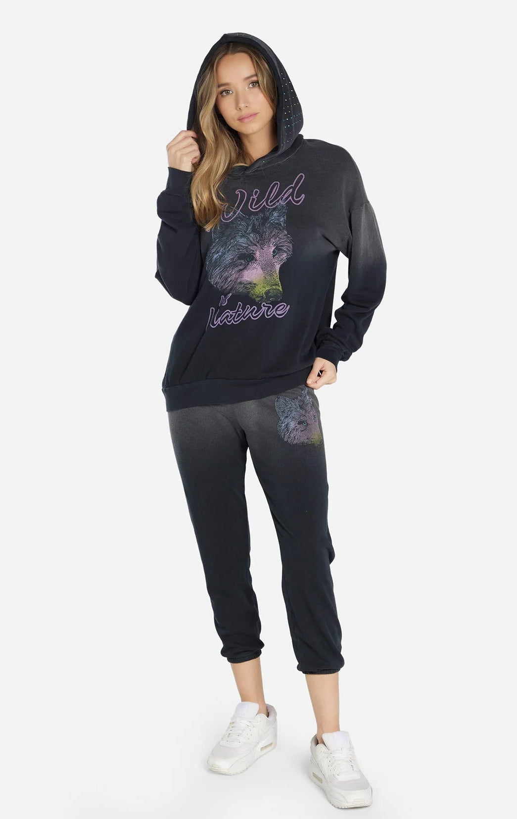 Shop Lauren Moshi Lauren Moshi Alana Wild Wolf Sweatpants Jogging Pants for women – premium loungewear and festival fashion at Spoiled Brat