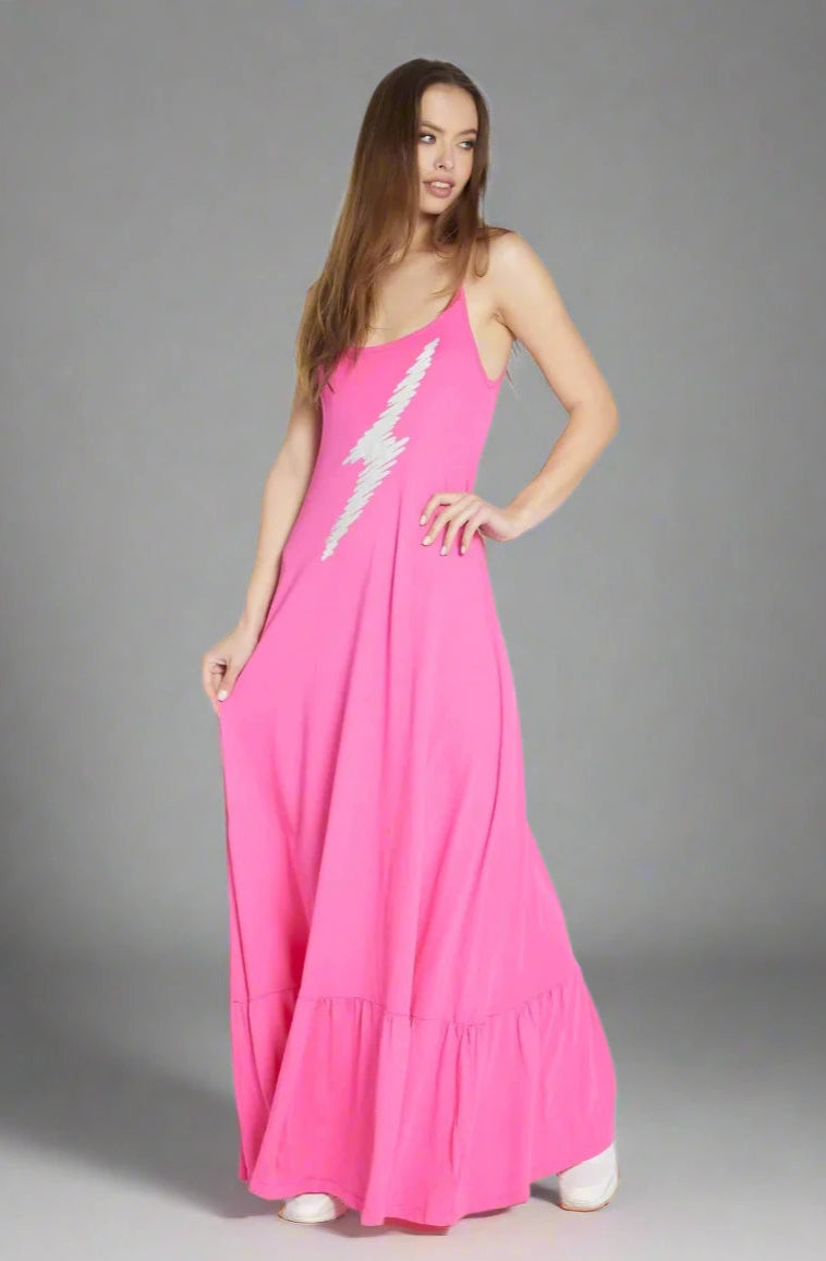 Lauren Moshi Beatrix Scribble Lightning Maxi Dress Maxi Dress by Lauren Moshi as seen on celebrities