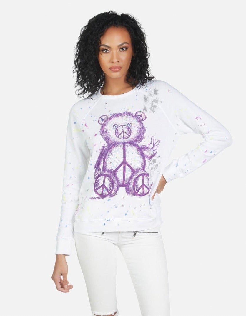 Lauren Moshi Darby Peace Teddy Pullover Pullover by Lauren Moshi as seen on celebrities
