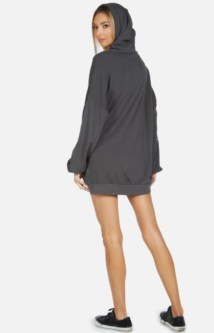 Lauren Moshi Desiree Brush Peace Hoodie Dress Hooded Sweatshirt by Lauren Moshi as seen on celebrities