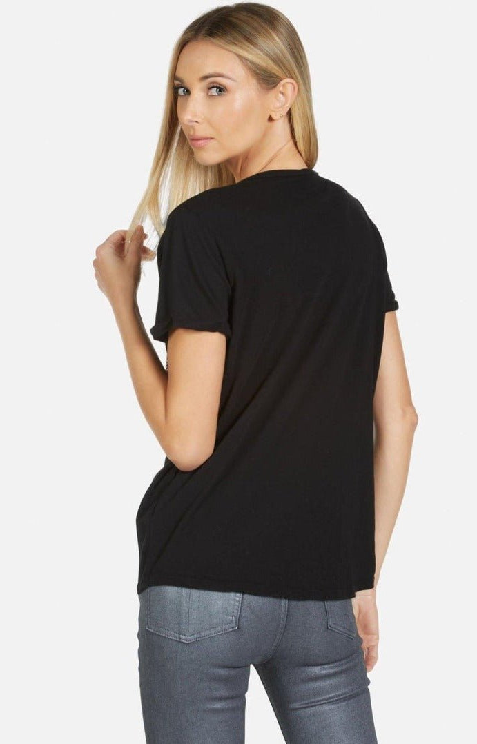 Lauren Moshi Edda Crystal Sprinkle Lip T-Shirt T-Shirt by Lauren Moshi as seen on celebrities