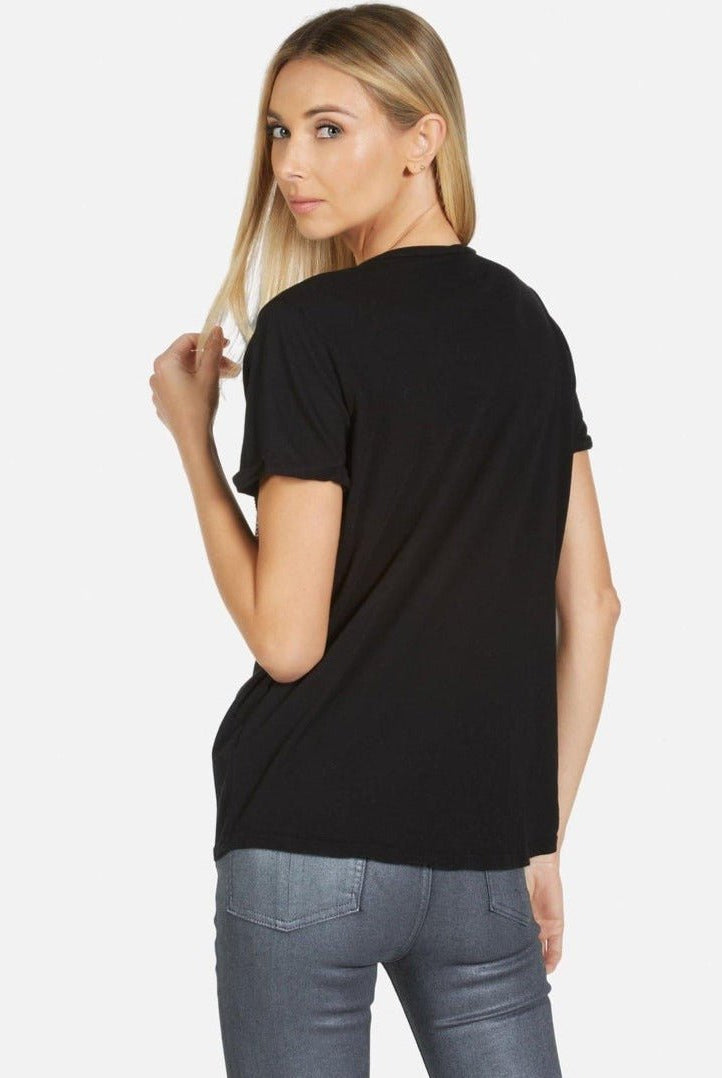 Shop Lauren Moshi Lauren Moshi Edda Crystal Sprinkle Lip T-Shirt T-Shirt for women – premium loungewear and festival fashion at Spoiled Brat