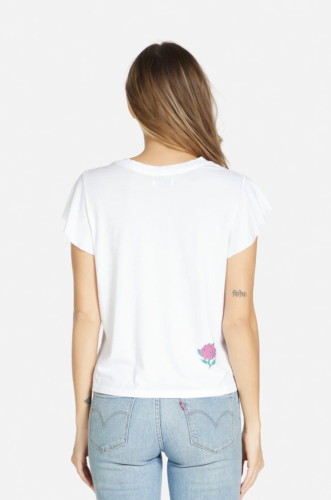 Shop Lauren Moshi Lauren Moshi Estee Crystal Roses T-Shirt T-Shirt for women – premium loungewear and festival fashion at Spoiled Brat