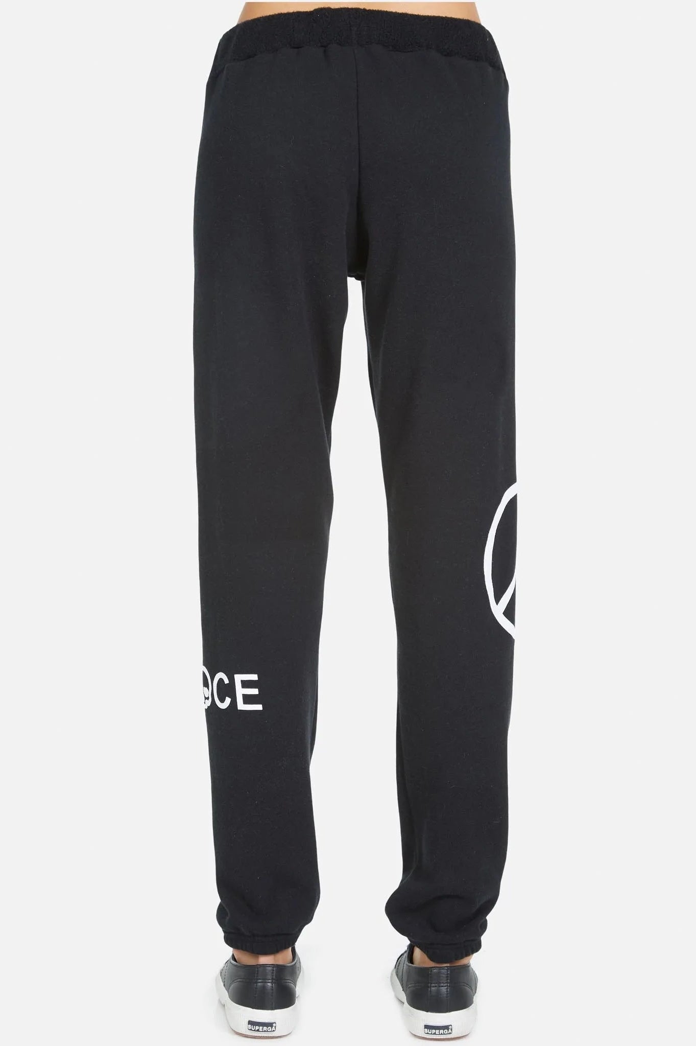 Lauren Moshi Gia Skull Peace Hand Jogger Pants Jogging Pants by Lauren Moshi as seen on celebrities