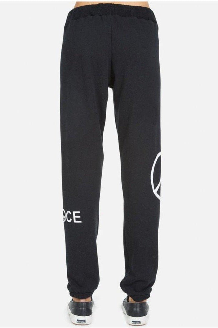 Lauren Moshi Gia Skull Peace Hand Jogger Pants Jogging Pants by Lauren Moshi as seen on celebrities