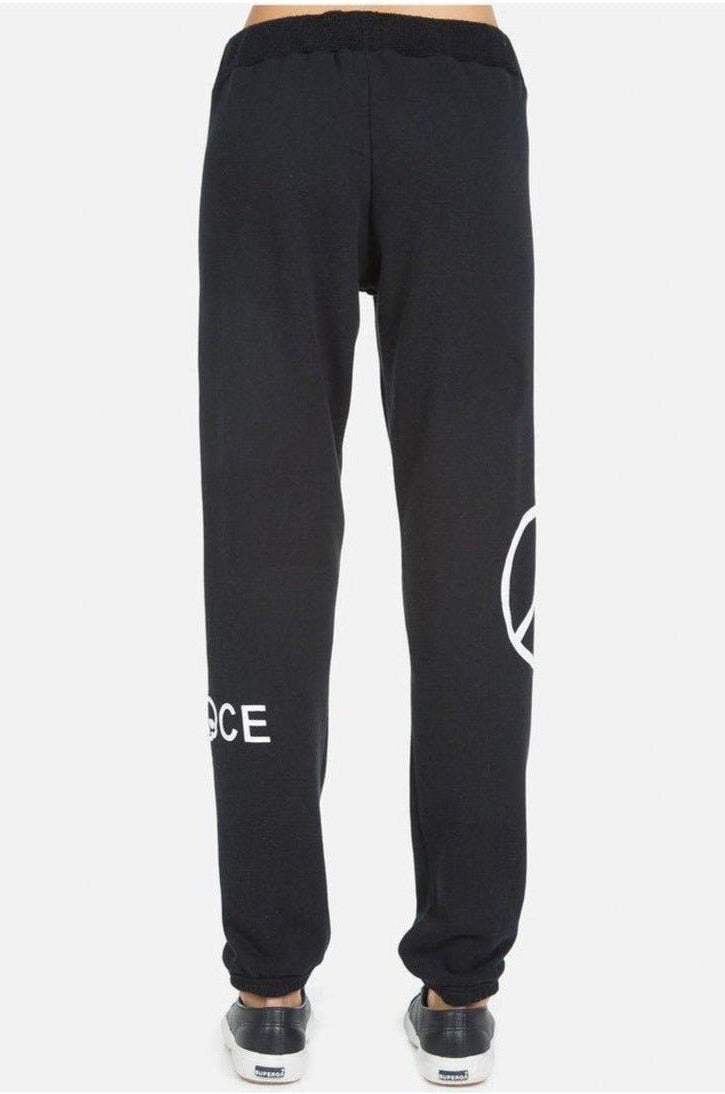 Lauren Moshi Gia Skull Peace Hand Jogger Pants Jogging Pants by Lauren Moshi as seen on celebrities