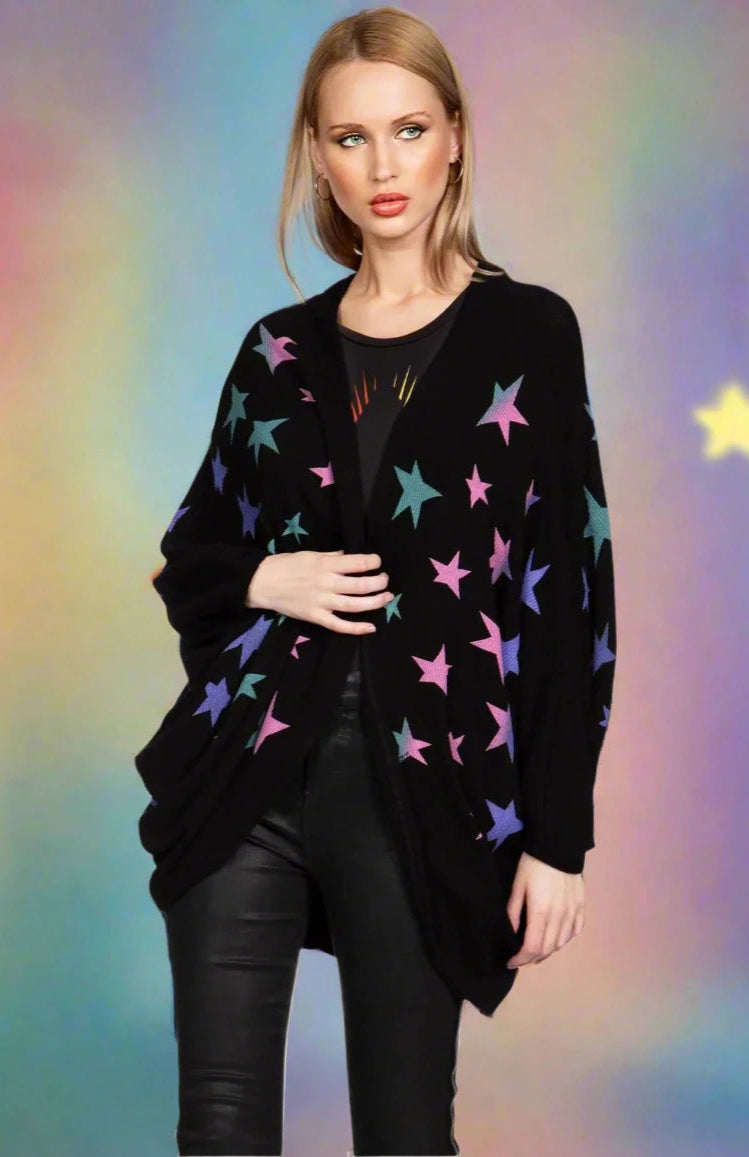 Lauren Moshi Isla Ombre Stars Wrap Cardigan Wrap Cardigan by Lauren Moshi as seen on celebrities