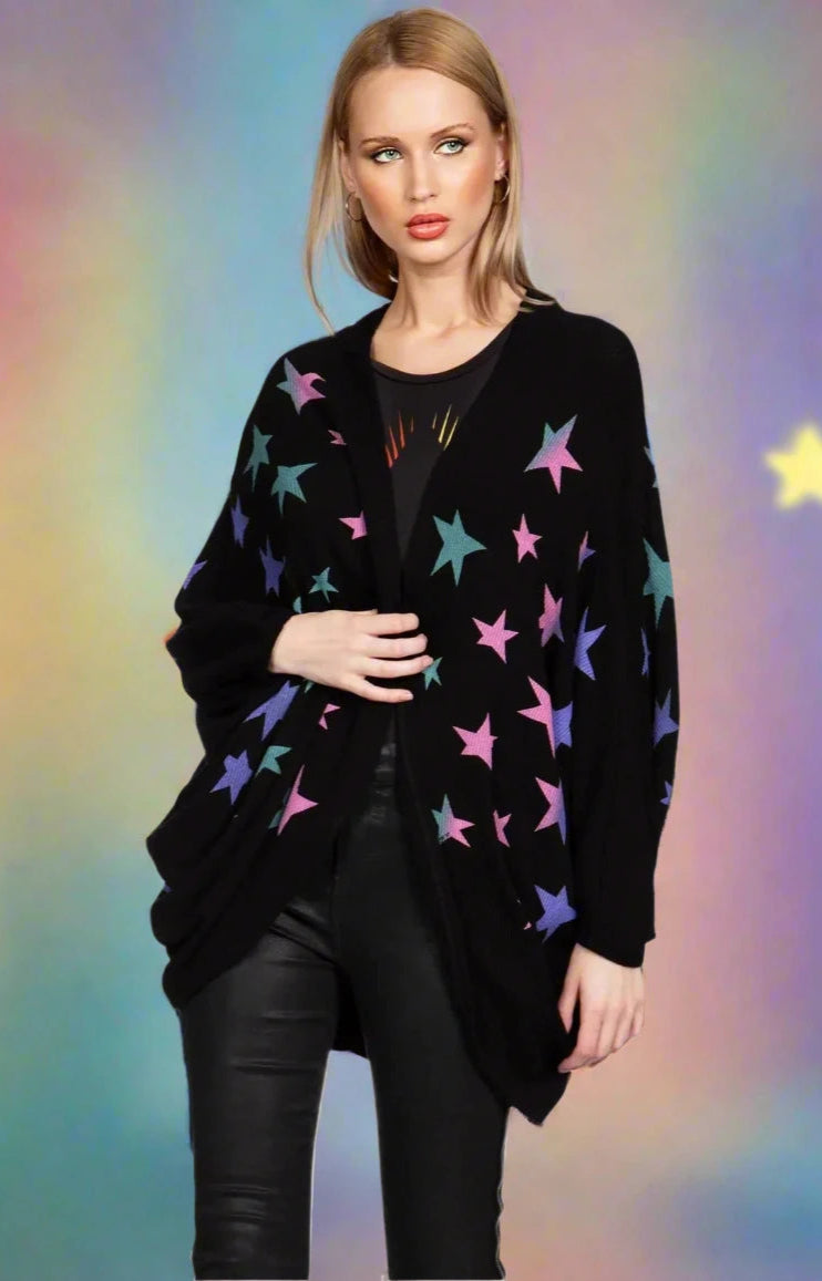 Lauren Moshi Isla Ombre Stars Wrap Cardigan Wrap Cardigan by Lauren Moshi as seen on celebrities