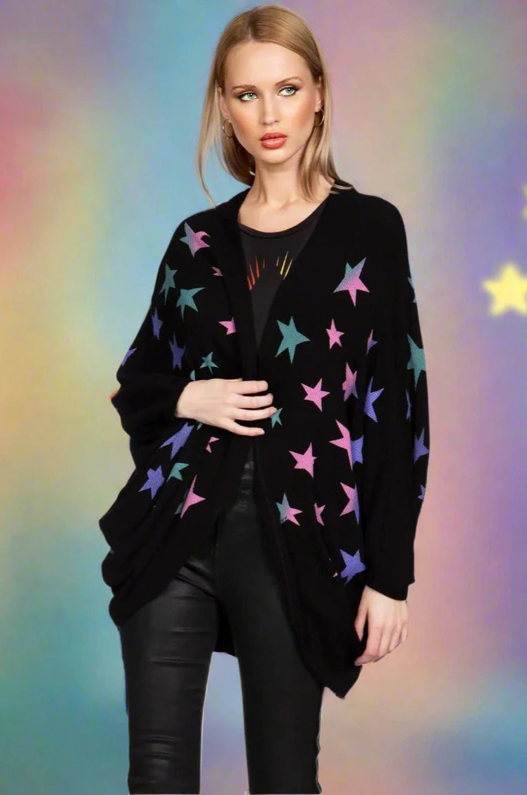 Lauren Moshi Isla Ombre Stars Wrap Cardigan Wrap Cardigan by Lauren Moshi as seen on celebrities