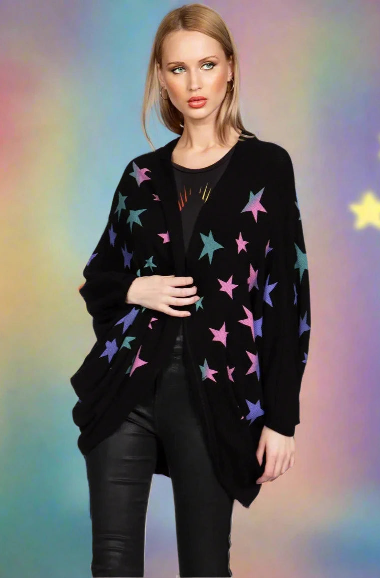 Lauren Moshi Isla Ombre Stars Wrap Cardigan Wrap Cardigan by Lauren Moshi as seen on celebrities