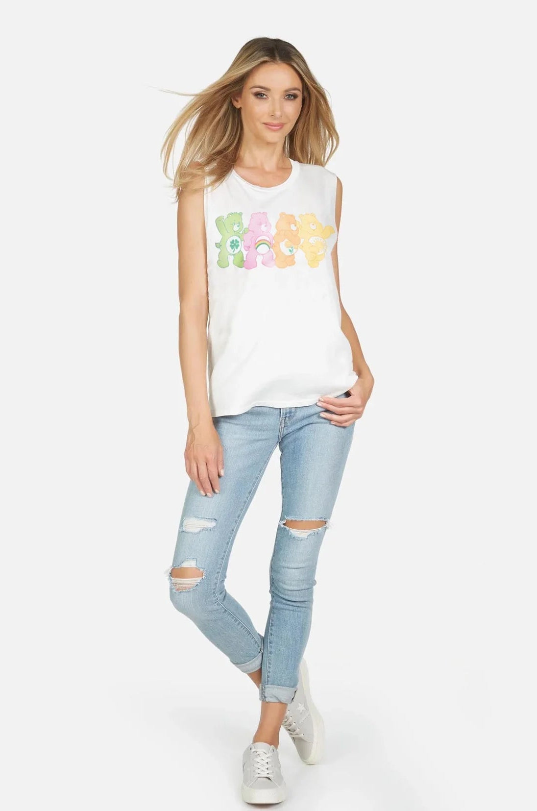 Shop Lauren Moshi Lauren Moshi Kel X Care Bears Tank Top T-Shirt for women – premium loungewear and festival fashion at Spoiled Brat