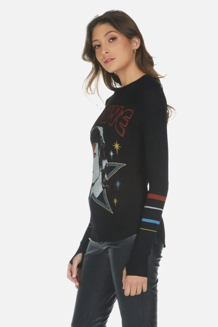 Lauren Moshi McKinley Bowie 1973 Tour Top Long Sleeved Top by Lauren Moshi as seen on celebrities