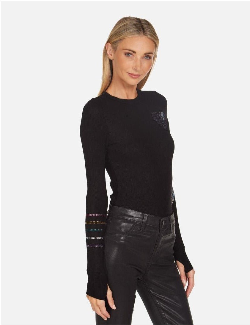 Lauren Moshi McKinley Rays of Love Thermal Top Long Sleeved Top by Lauren Moshi as seen on celebrities