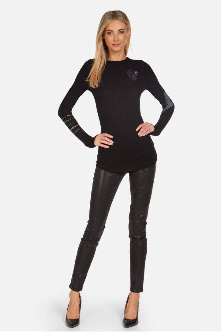 Lauren Moshi McKinley Rays of Love Thermal Top Long Sleeved Top by Lauren Moshi as seen on celebrities