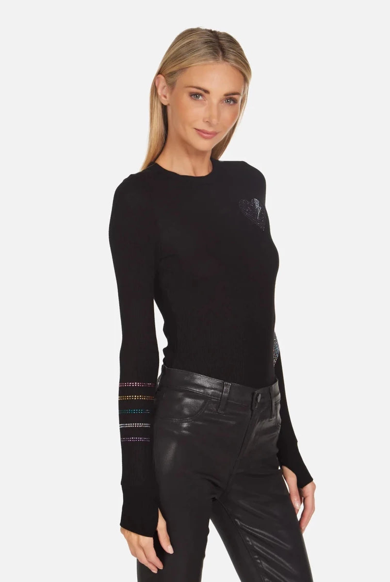Shop Lauren Moshi Lauren Moshi McKinley Rays of Love Thermal Top Long Sleeved Top for women – premium loungewear and festival fashion at Spoiled Brat