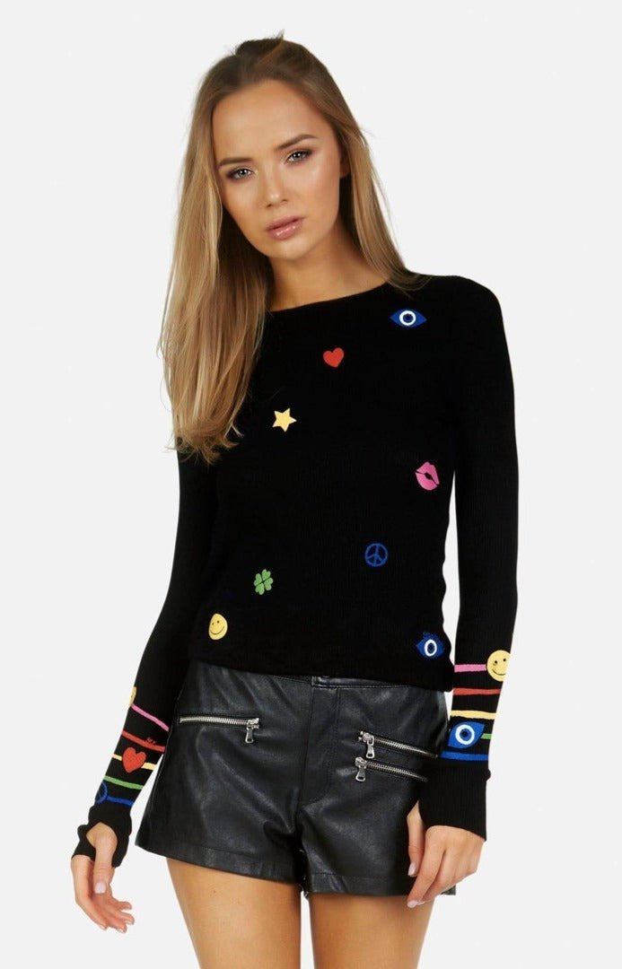 Lauren Moshi McKinley X Elements Rainbow Thermal Top Long Sleeved Top by Lauren Moshi as seen on celebrities
