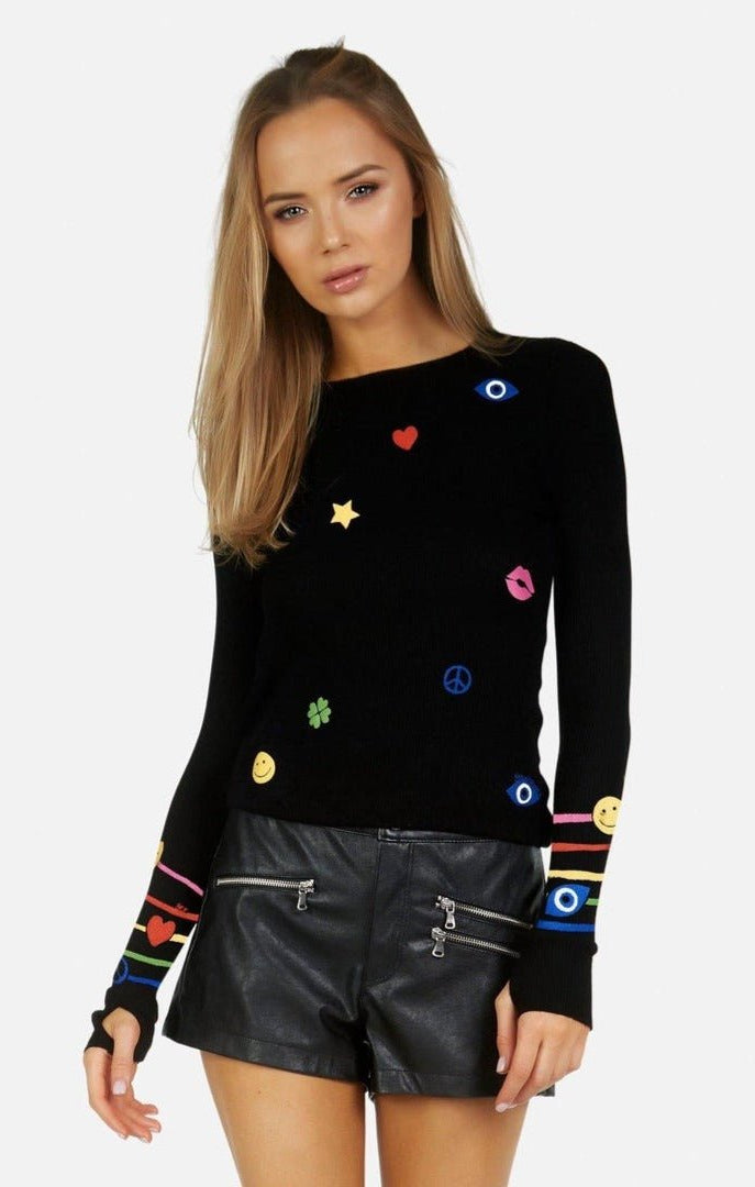 Lauren Moshi McKinley X Elements Rainbow Thermal Top Long Sleeved Top by Lauren Moshi as seen on celebrities